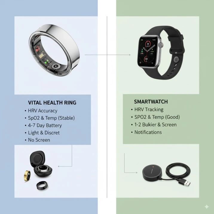 Smart Ring vs Smartwatch 